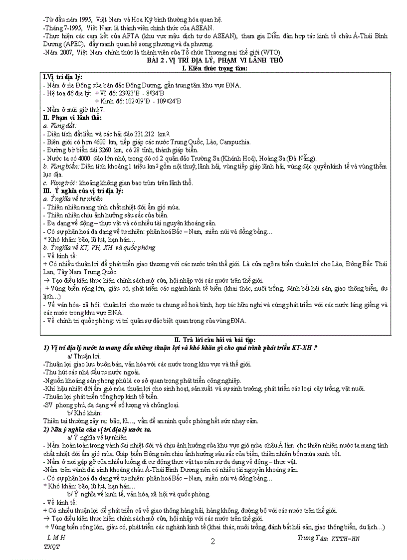 image for page Tài liệu ôn thi tn môn địa