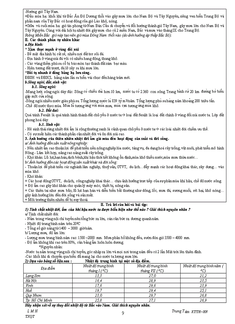 image for page Tài liệu ôn thi tn môn địa