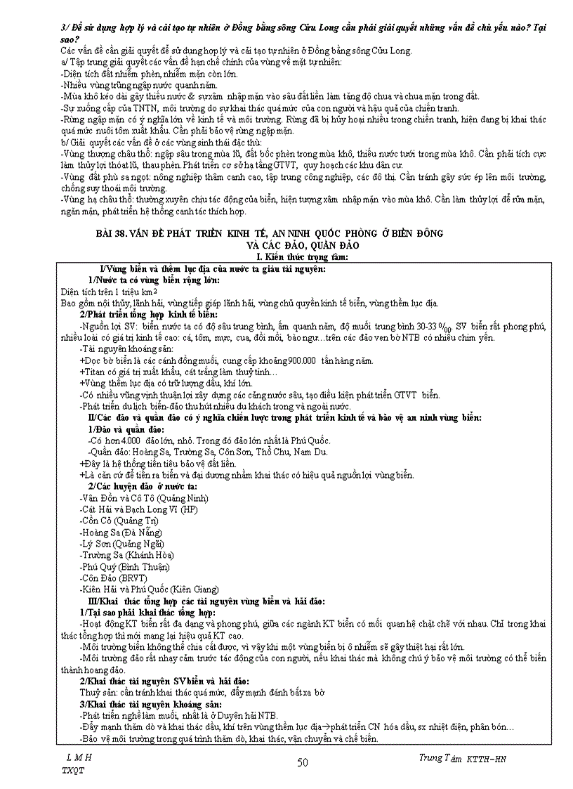 image for page Tài liệu ôn thi tn môn địa