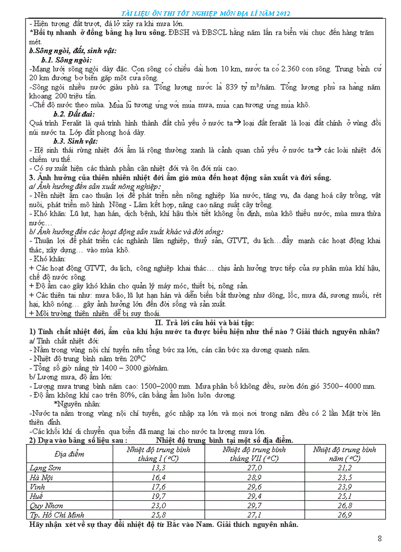 image for page Tài liệu ôn thi tn thpt môn đia lí 2012