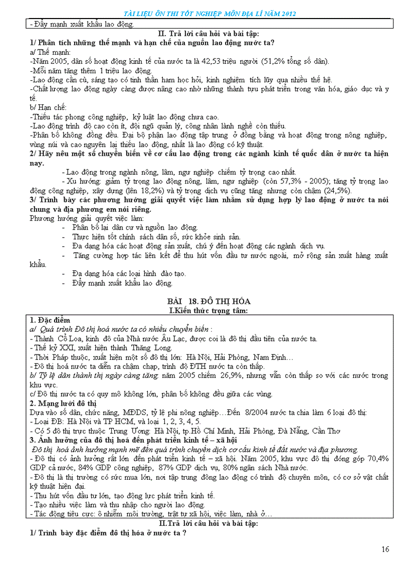 image for page Tài liệu ôn thi tn thpt môn đia lí 2012