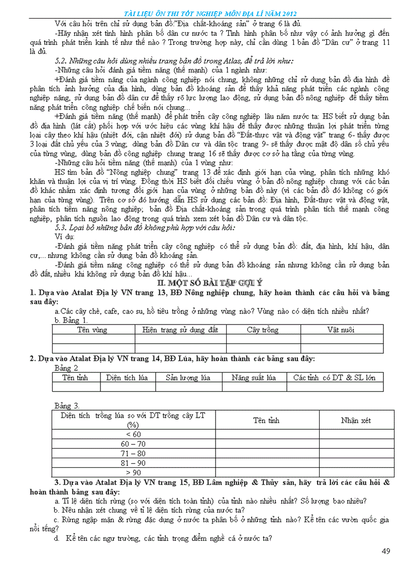 image for page Tài liệu ôn thi tn thpt môn đia lí 2012