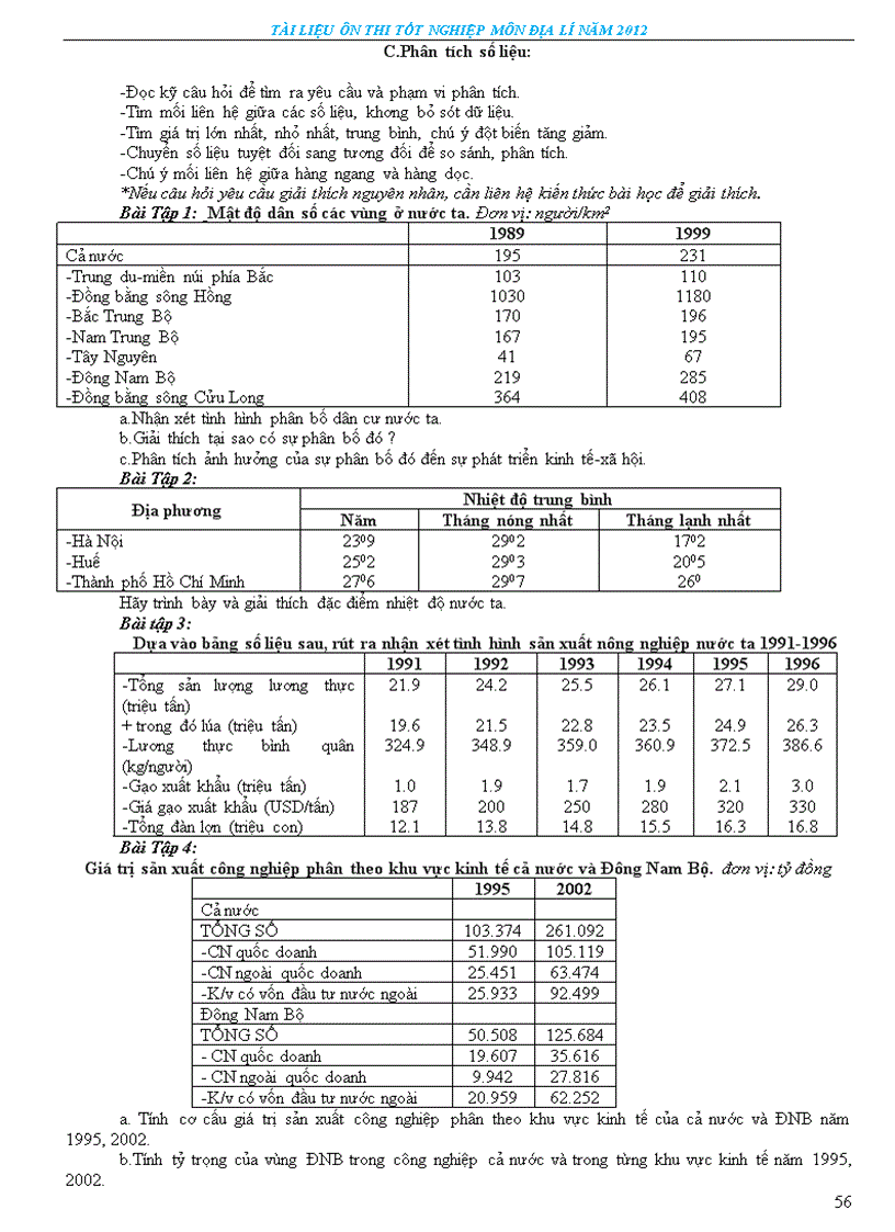 image for page Tài liệu ôn thi tn thpt môn đia lí 2012