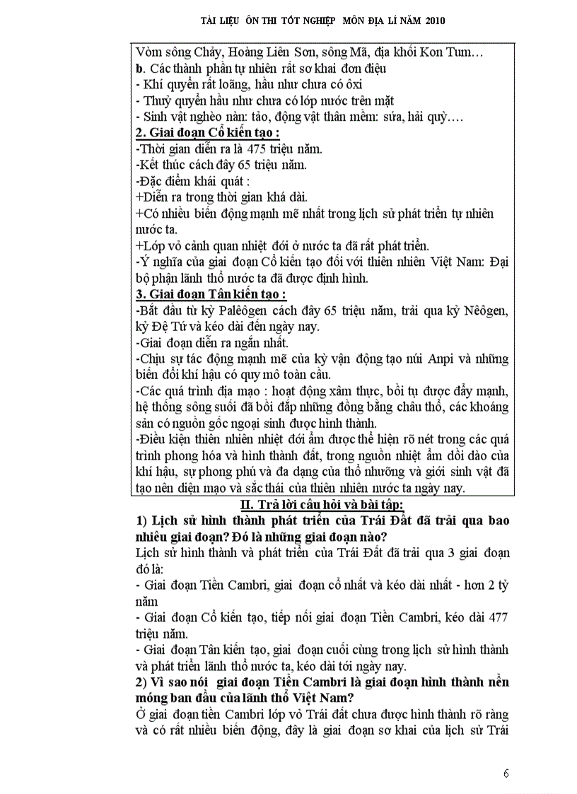 image for page Tai lieu on thi tnthpt mon đia ly 2010