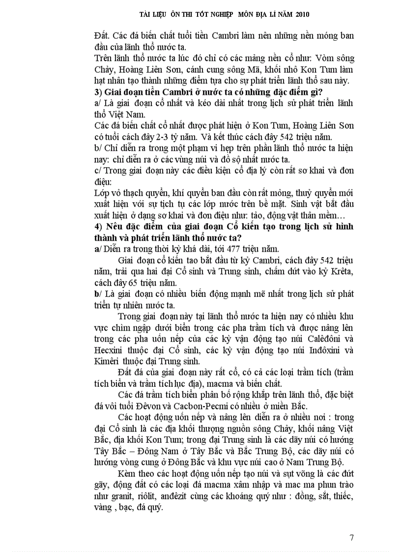 image for page Tai lieu on thi tnthpt mon đia ly 2010