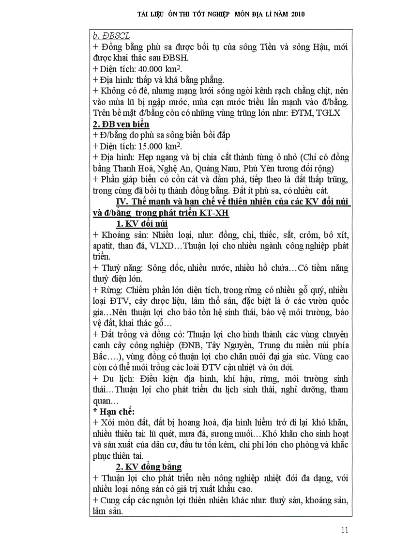 image for page Tai lieu on thi tnthpt mon đia ly 2010