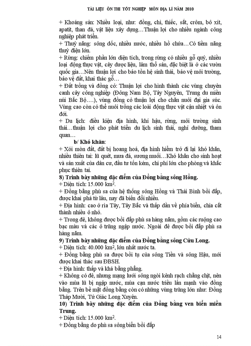 image for page Tai lieu on thi tnthpt mon đia ly 2010