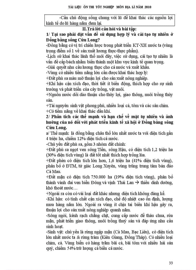 image for page Tai lieu on thi tnthpt mon đia ly 2010