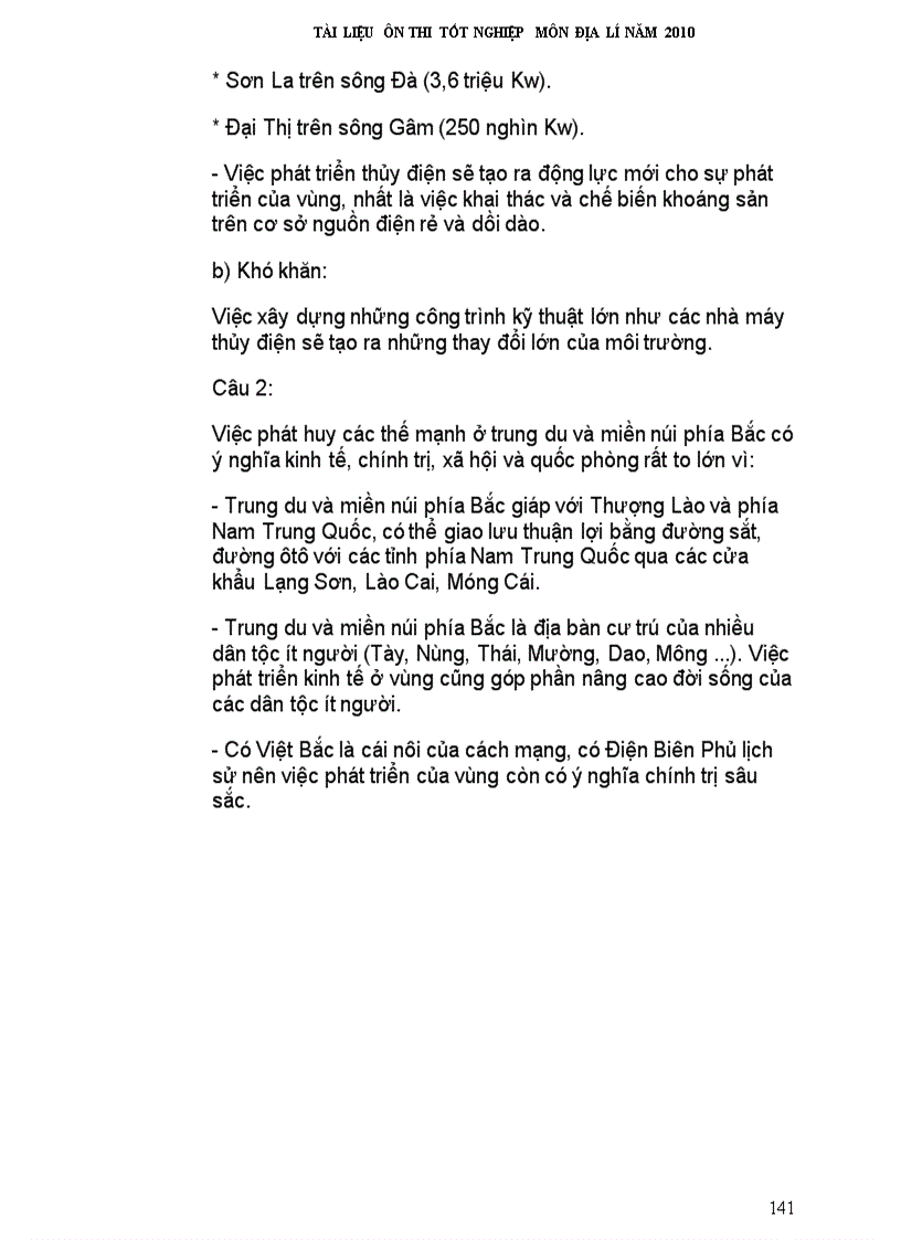 image for page Tai lieu on thi tnthpt mon đia ly 2010