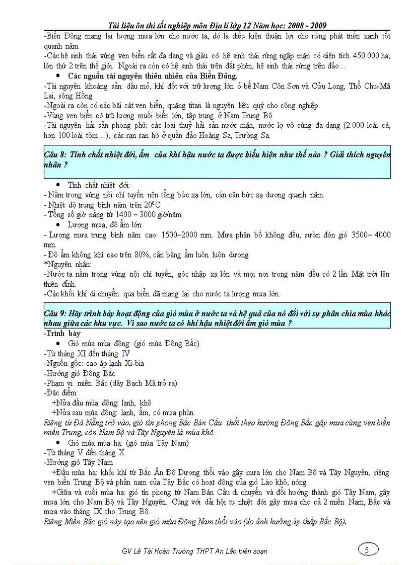 image for page Tai lieu on thi tot nghiep 12 mon đia li