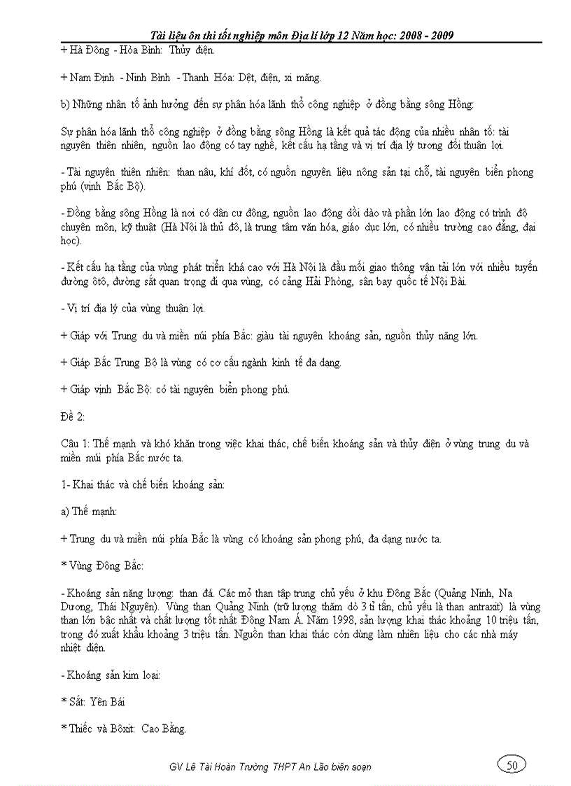 image for page Tai lieu on thi tot nghiep 12 mon đia li