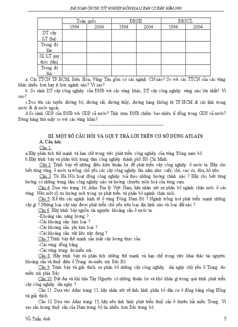 image for page Tài liệu on thi tot nghiệp 2009 2010