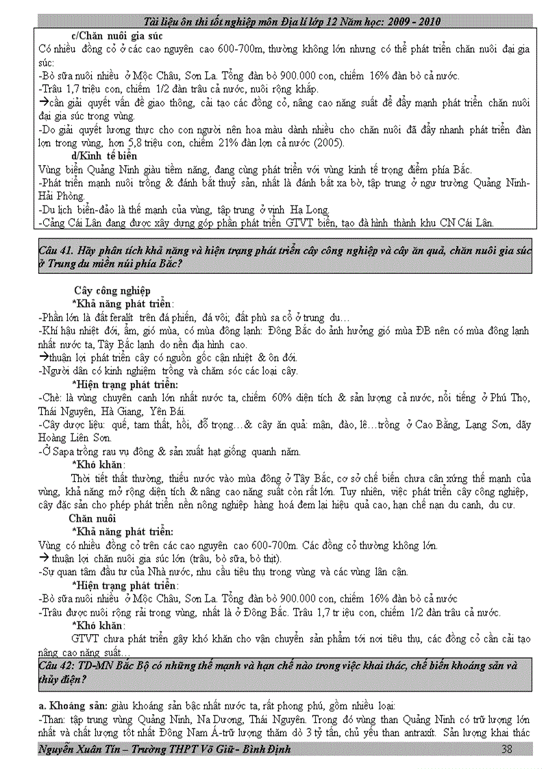 image for page Tài liệu ôn thi tốt nghiệp địa 12 năm 2010