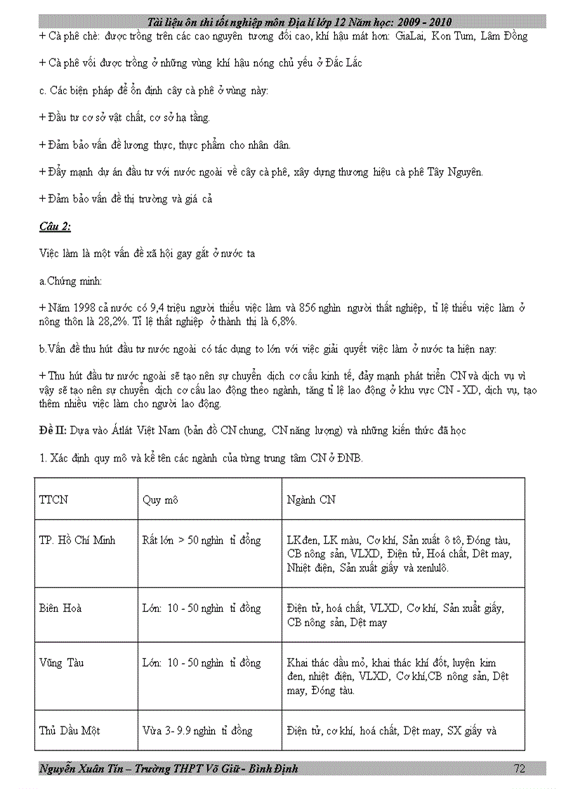 image for page Tài liệu ôn thi tốt nghiệp địa 12 năm 2010