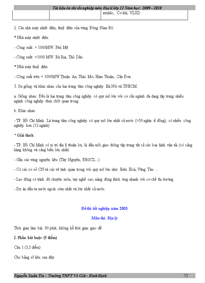 image for page Tài liệu ôn thi tốt nghiệp địa 12 năm 2010