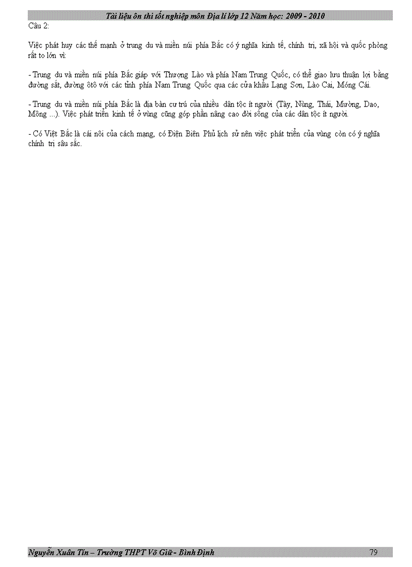 image for page Tài liệu ôn thi tốt nghiệp địa 12 năm 2010