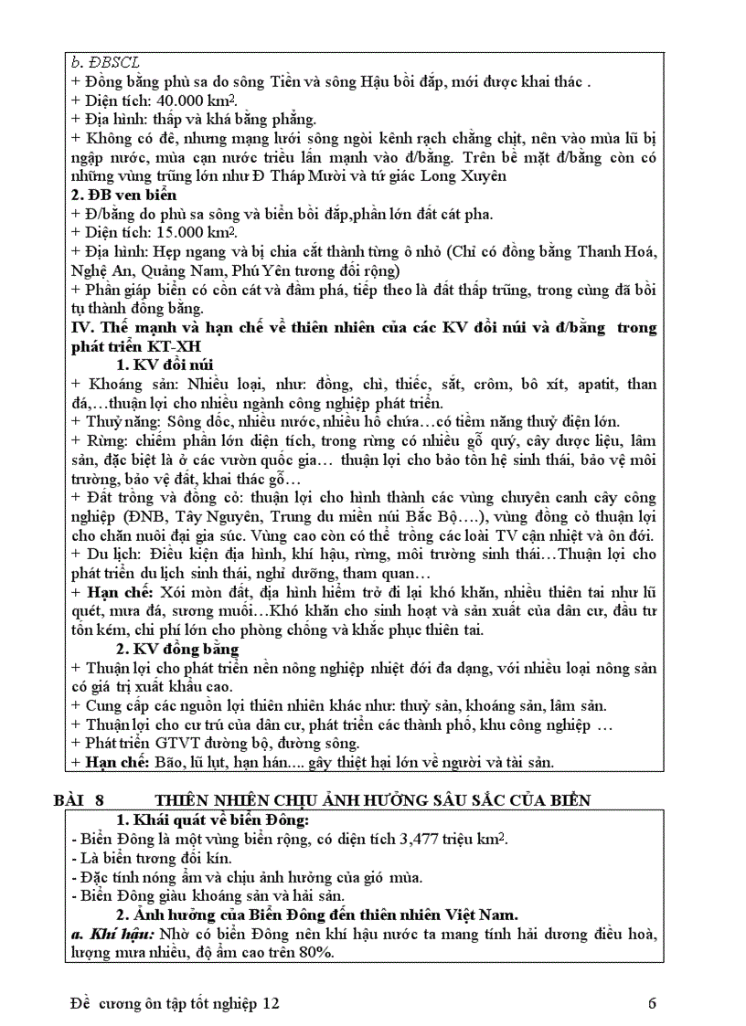 image for page Tài liệu ôn thi tốt nghiệp Địa 12 tốt