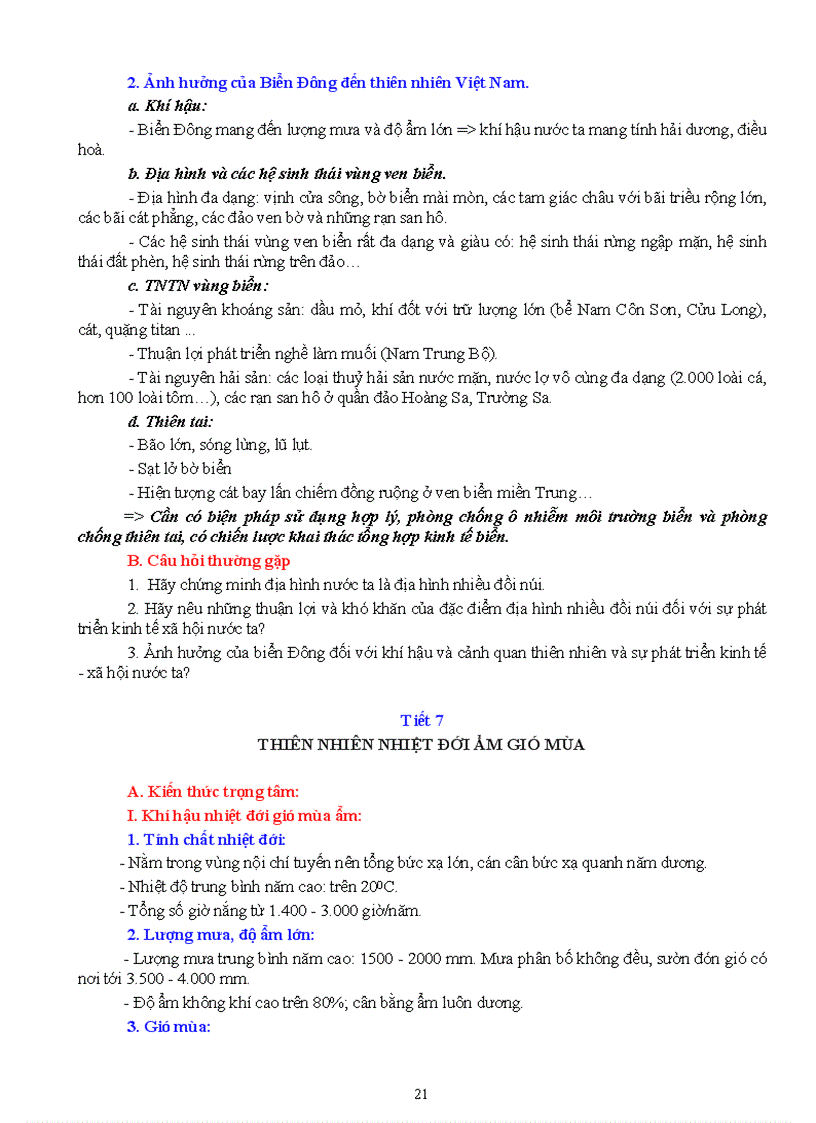 image for page Tài liệu ôn thi tốt nghiệp thpt năm 2009 môn địa lí