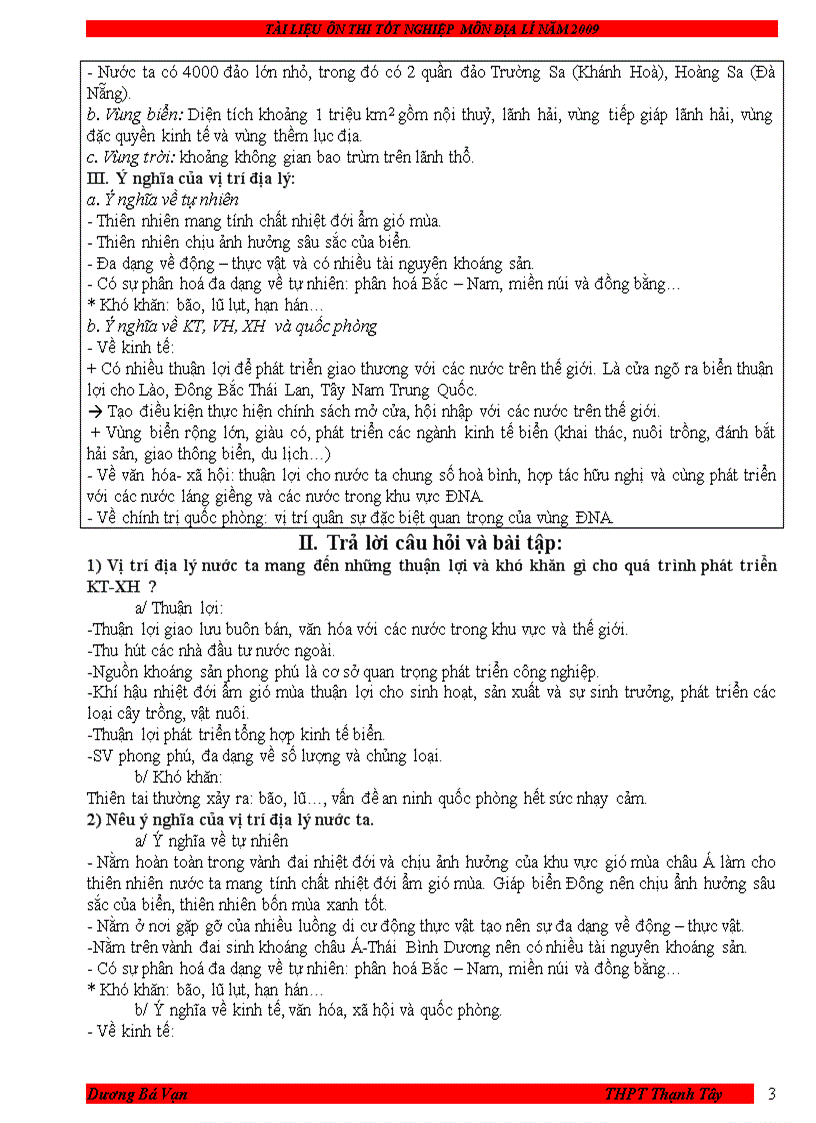 image for page Tài liệu ôn TN THPT 2009