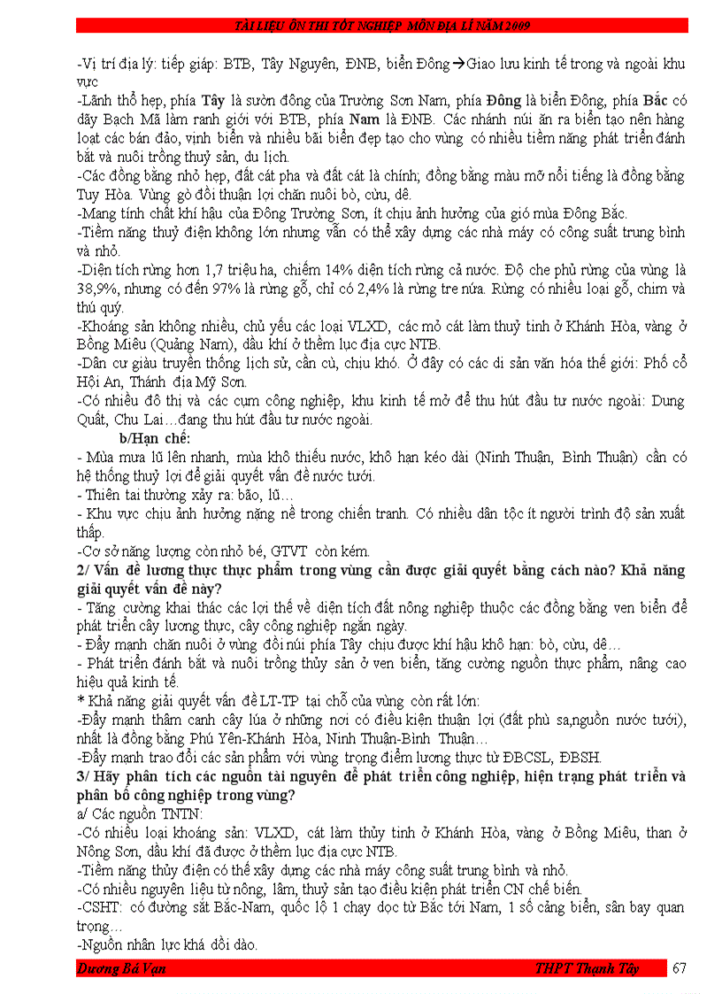 image for page Tài liệu ôn TN THPT 2009