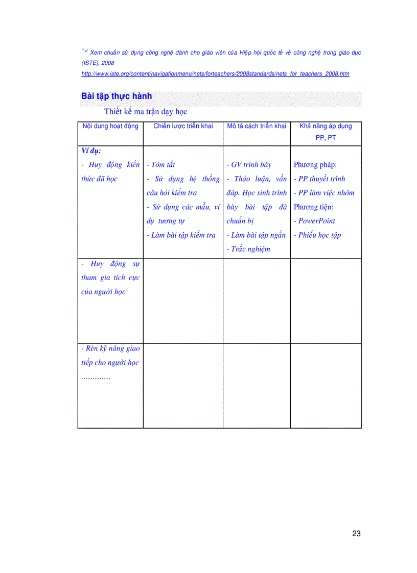 image for page Tai lieu tap huan cong tac giang day cho gv