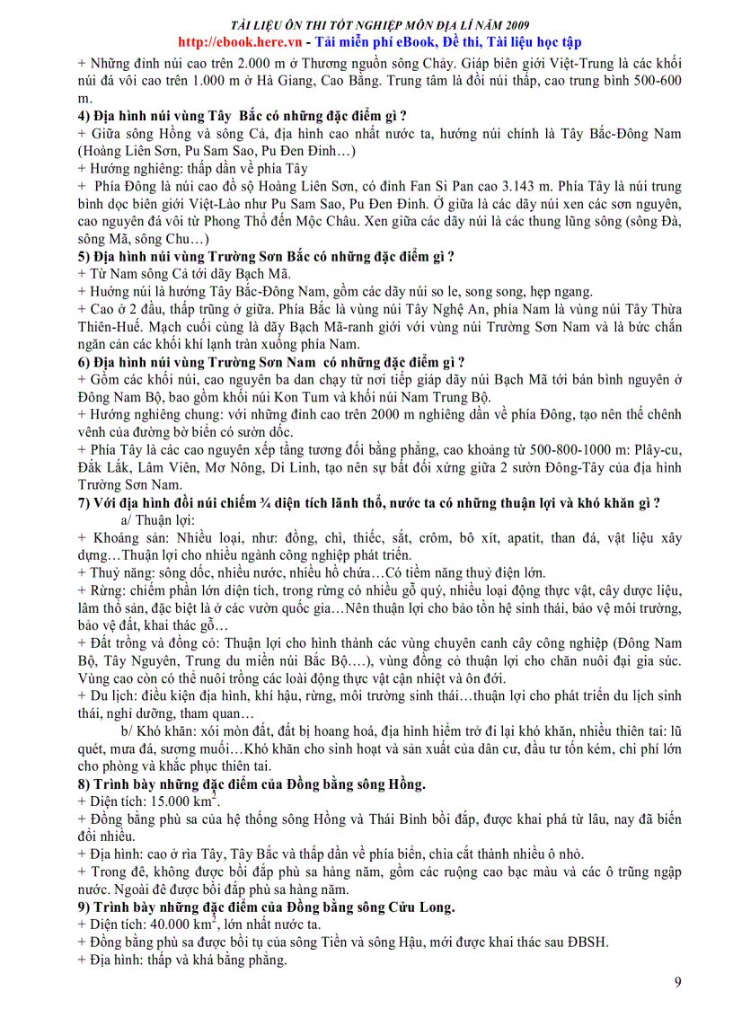 image for page Tai lieu Onthi TN Dia Ly 2010