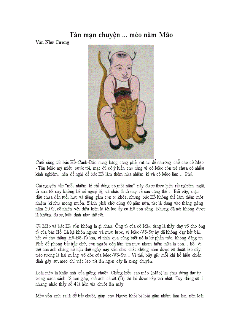 image for page Tản mạn chuyện Mèo năm Mão