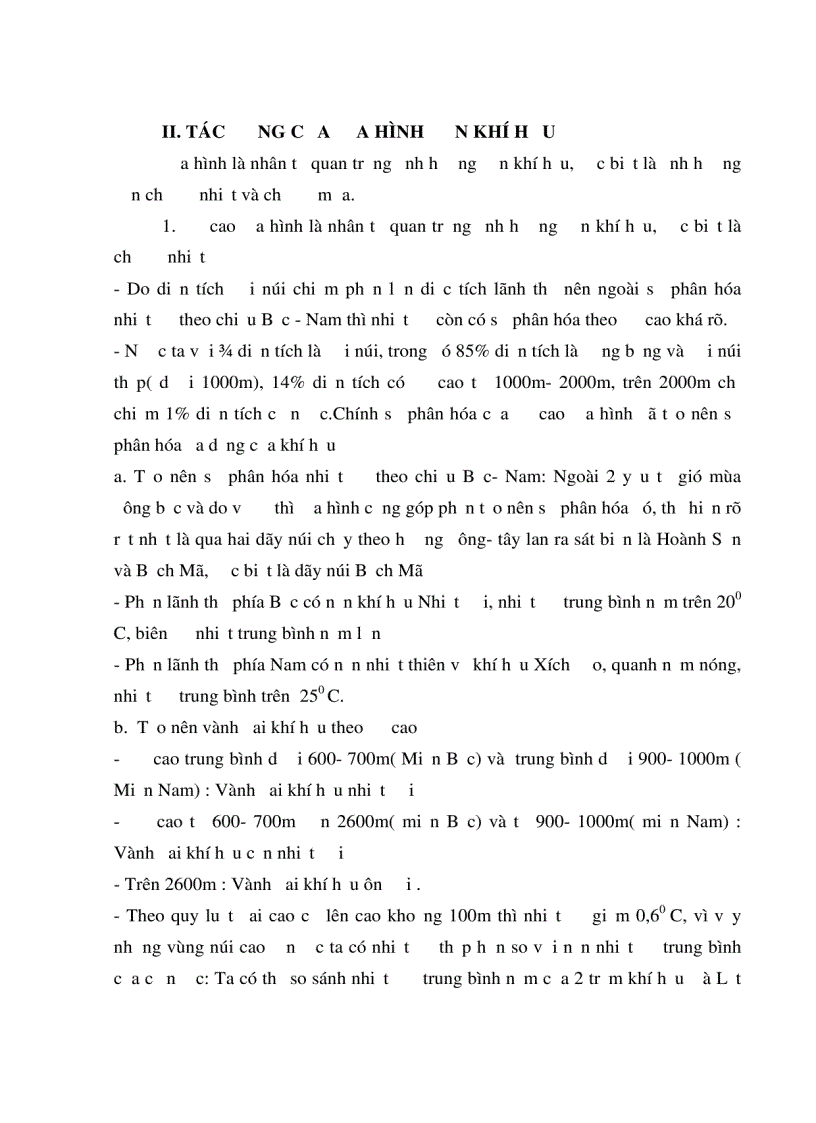 image for page Tìm hiểu đặc điểm chung của địa hình Việt Nam và ảnh hưởng của yếu tố địa hình đến khí hậu