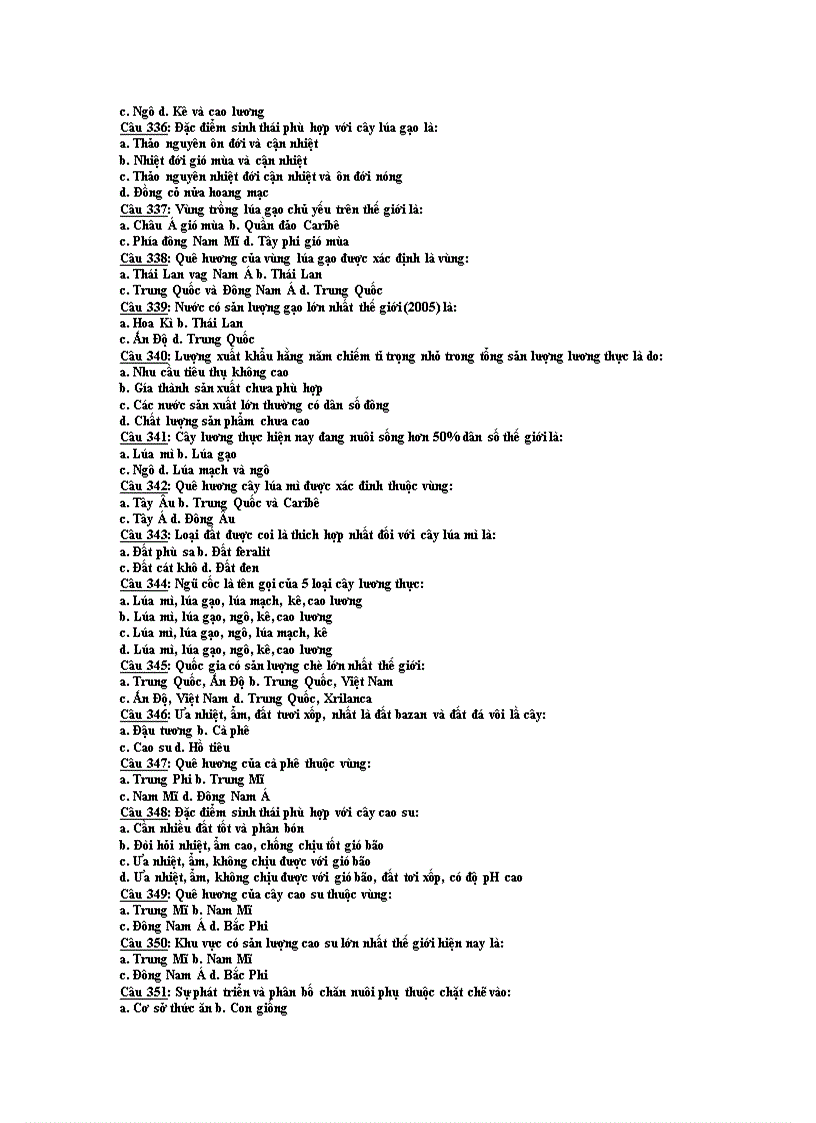 image for page Trắc nghiệm địa lý 12