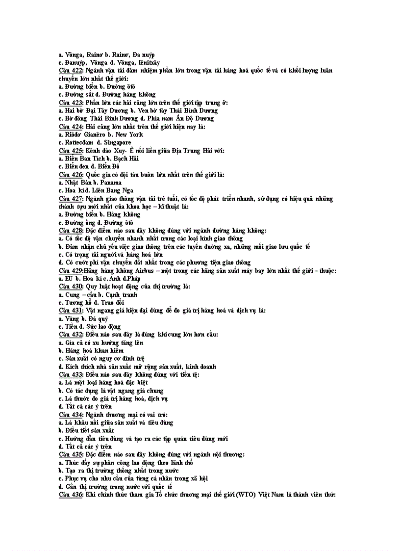 image for page Trắc nghiệm địa lý 12