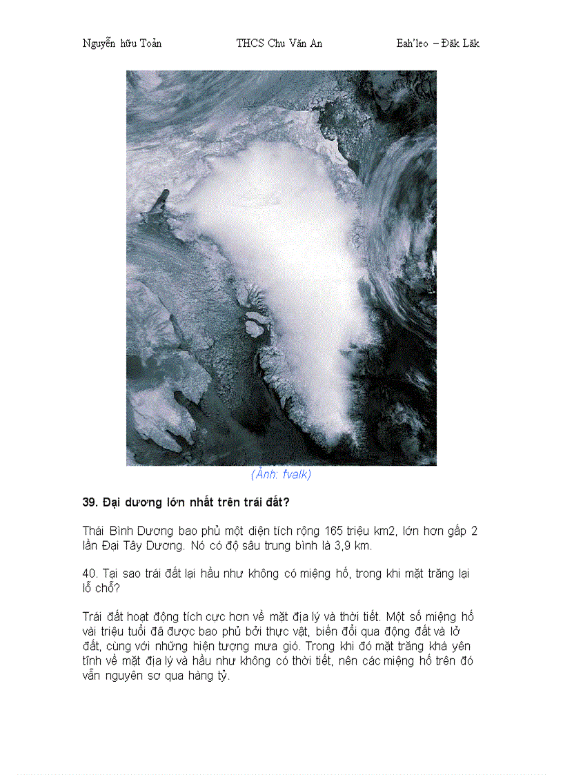 image for page 101 điều thú vị về Trái Đất phần 2