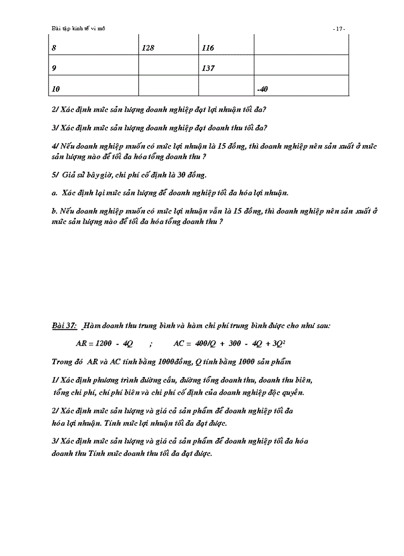 image for page Bai tap kinh te vi mo