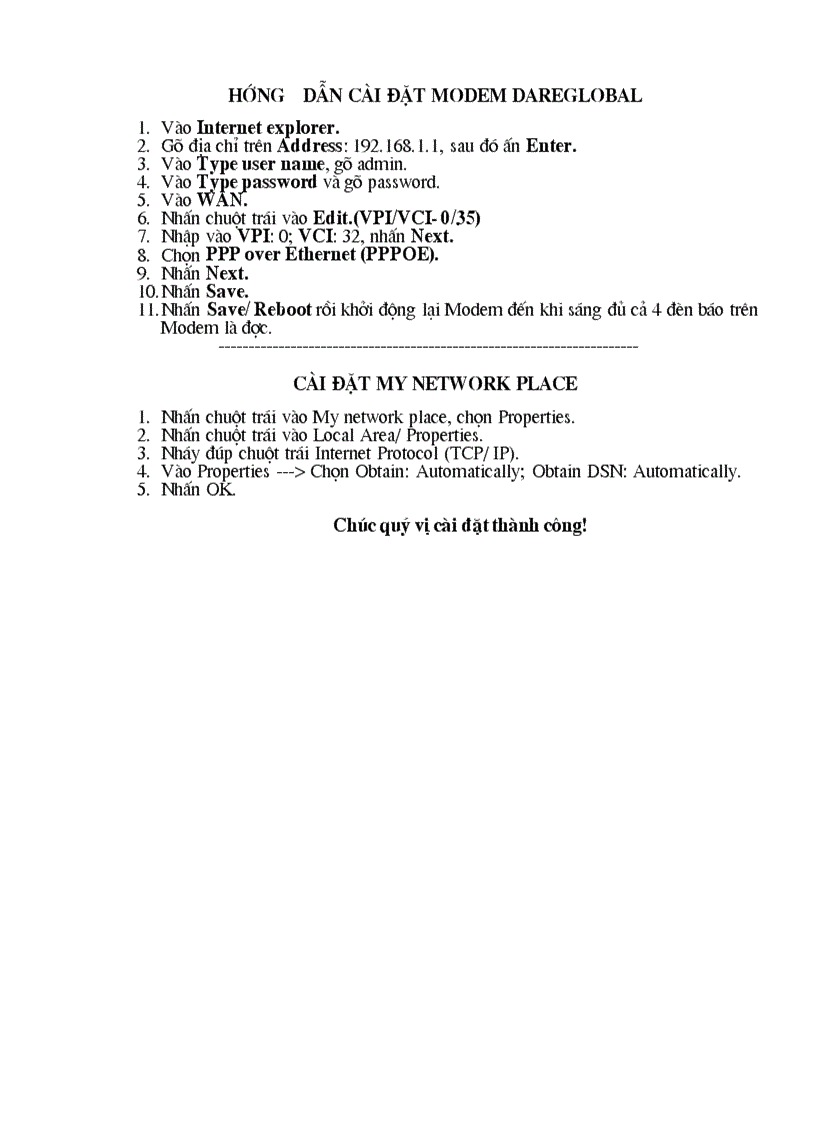 image for page Cách cài đặt mạng internet