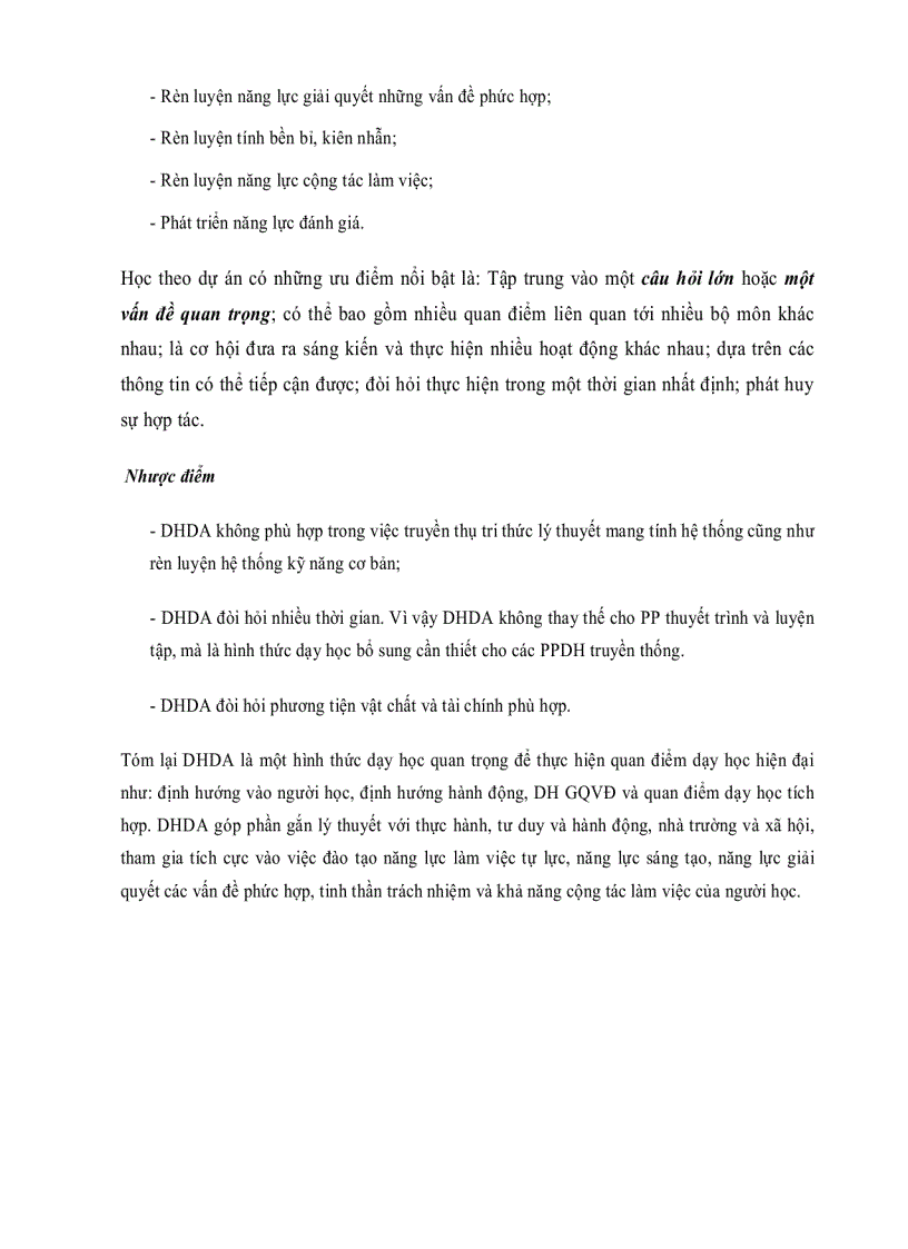 image for page Dạy học theo dự án