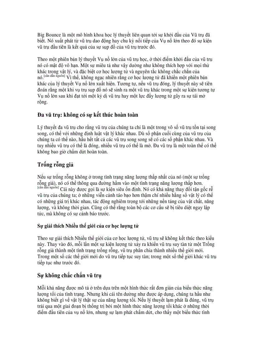 image for page Giả thiết về sự kết thúc của vũ trụ