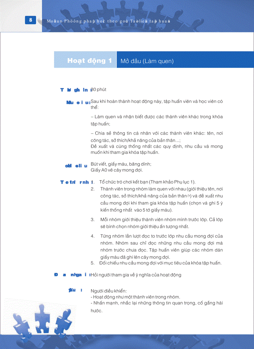 image for page Mô đun đào tạo giáo viên về Học theo góc
