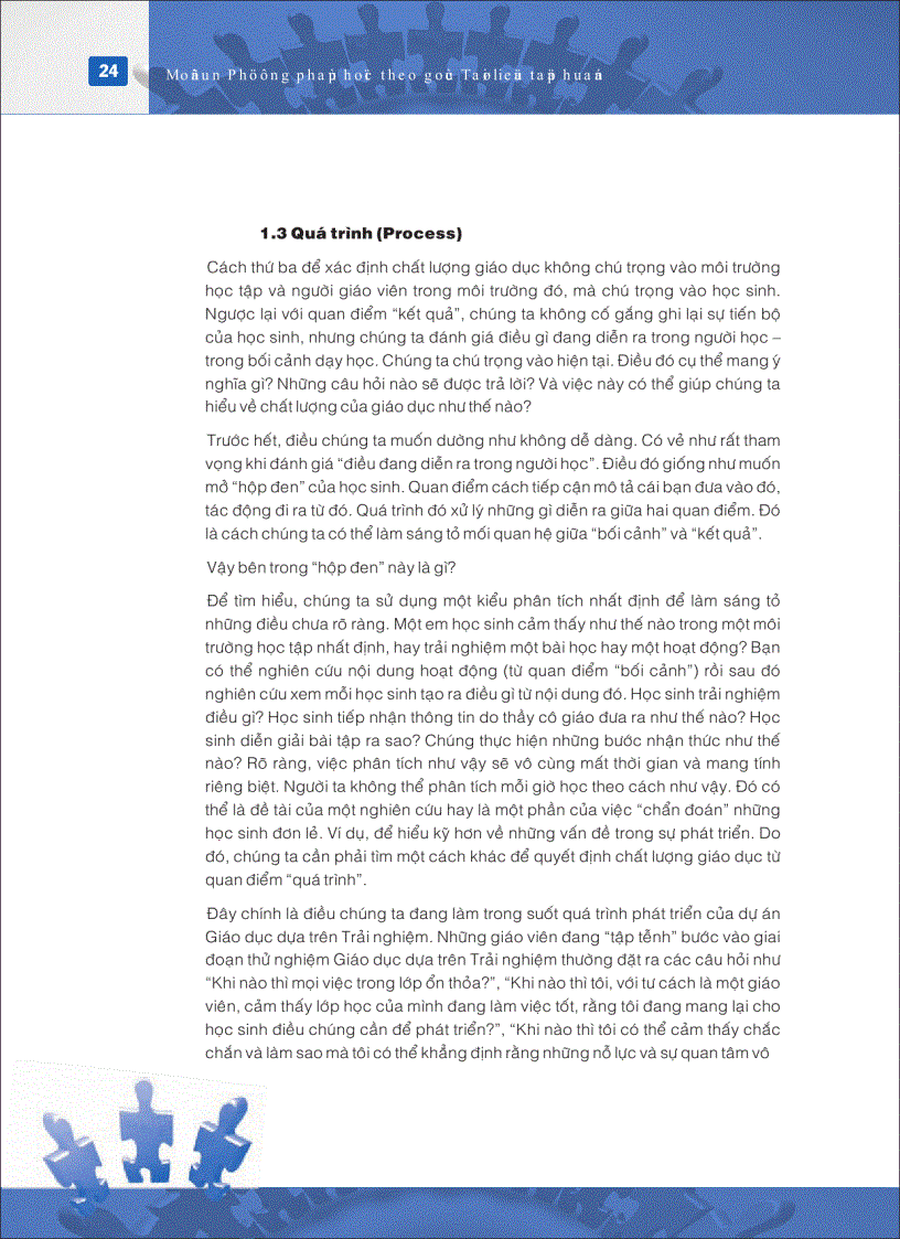 image for page Mô đun đào tạo giáo viên về Học theo góc