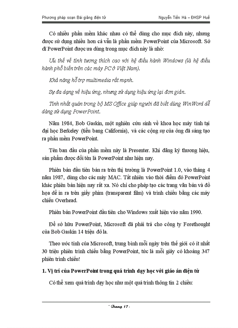 image for page Phương pháp soạn Bài giảng điện tử