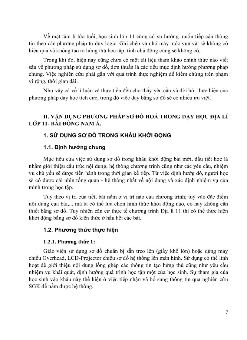 image for page Phương pháp sử dụng sơ đồ trong dạy học Địa lí 11