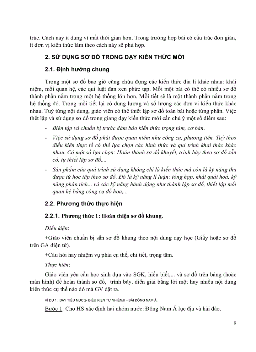 image for page Phương pháp sử dụng sơ đồ trong dạy học Địa lí 11