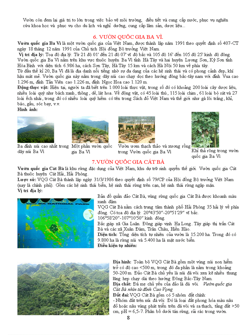 image for page Tìm hiểu 30 vườn quốc gia ở Việt Nam