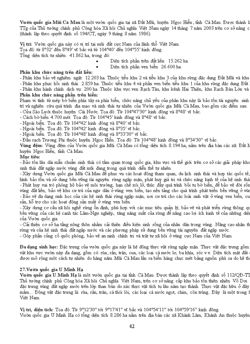 image for page Tìm hiểu 30 vườn quốc gia ở Việt Nam