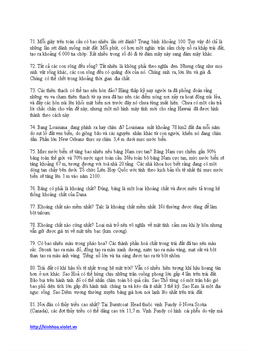 image for page 101 điều thú vị về trái đất