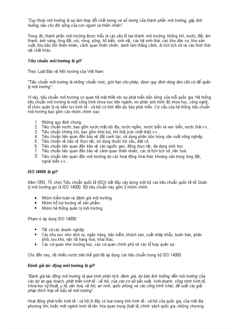 image for page 200 Câu hỏi về Môi Trường