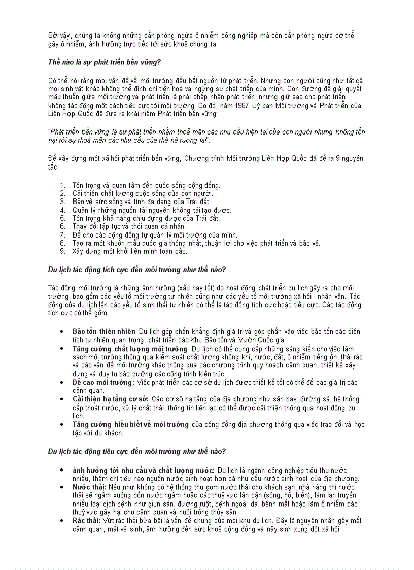 image for page 200 Câu hỏi về Môi Trường