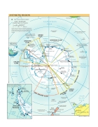 Bản đồ thế giới Antarctic