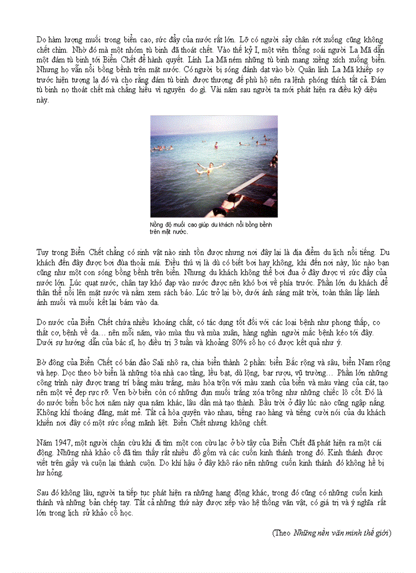 image for page Biển Chết cái rốn của địa cầu