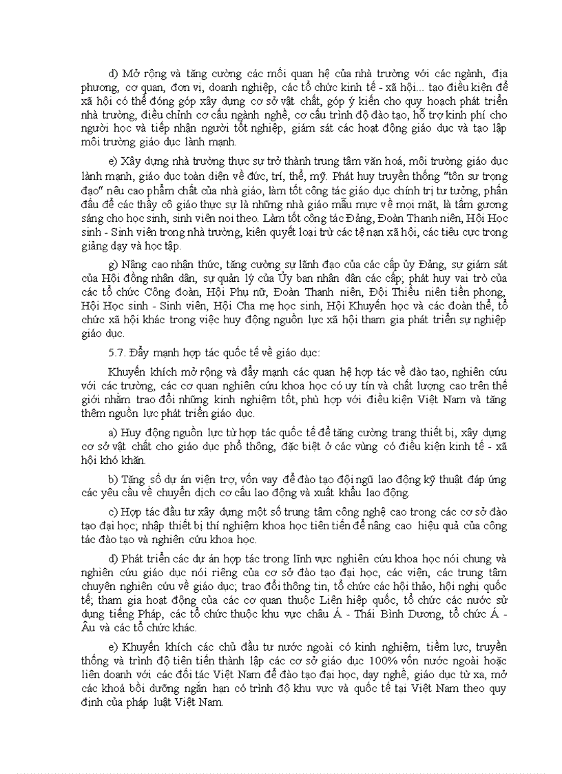 image for page Chiến lược phát triển giáo dục 2001 2010