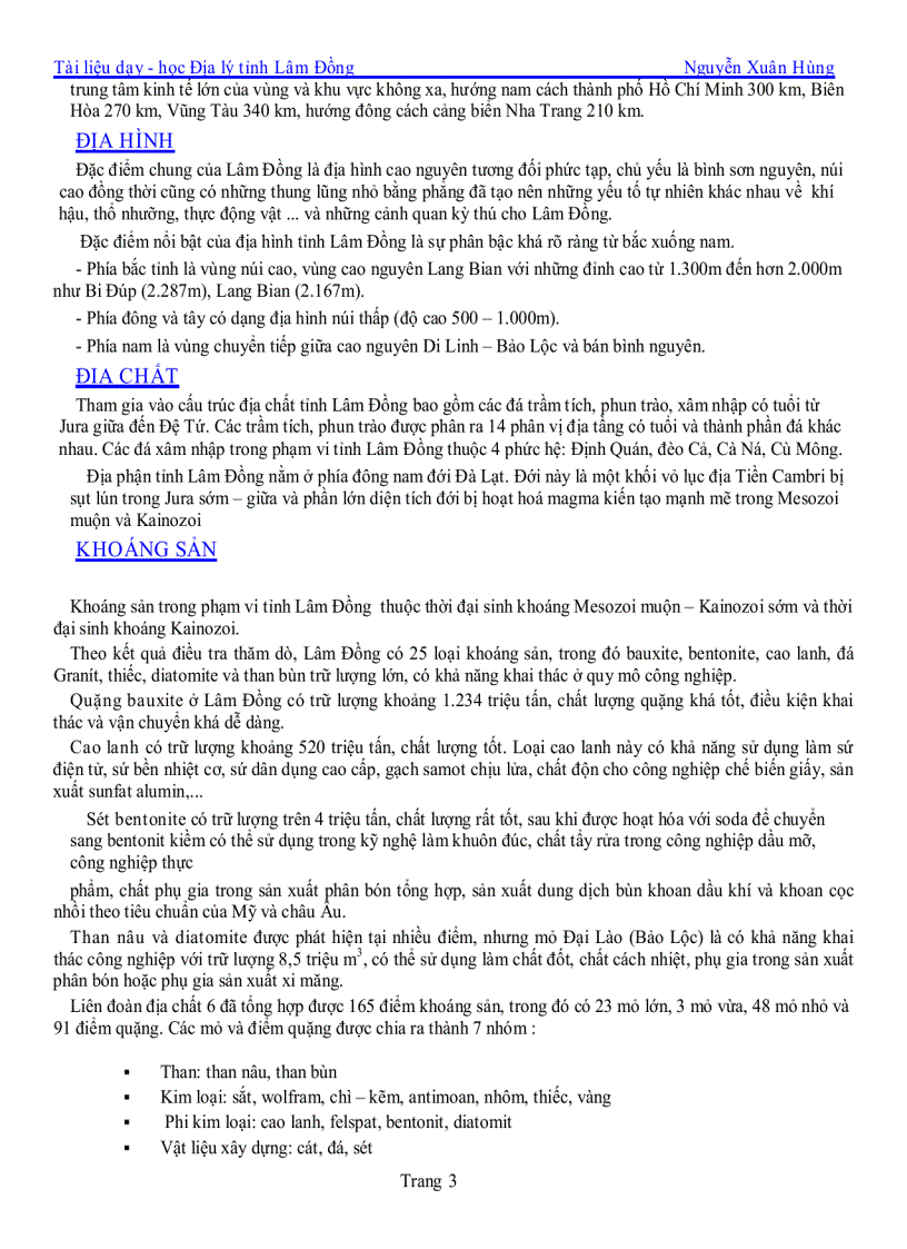 image for page Địa lý ĐP Lâm Đồng 2011