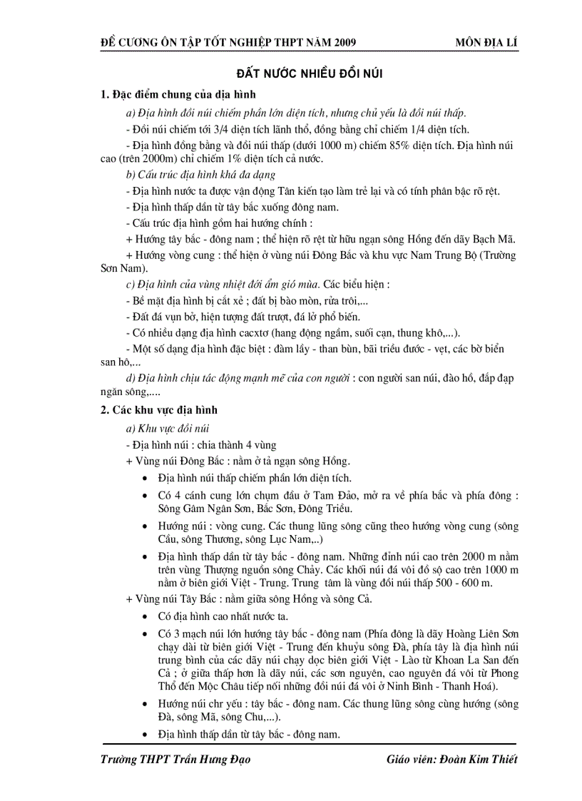 image for page Địa Lý THPT Cautruc Huongdan BT Dethi TN 2009 2010